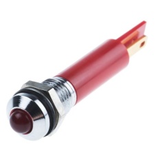 【838-5526】パイロットランプ、12V dc、赤、実装ホールサイズ:8mm