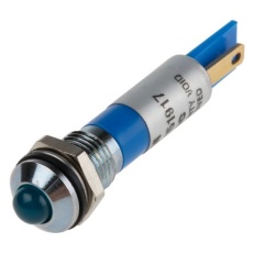 【838-5532】パイロットランプ、12V dc、青、実装ホールサイズ:8mm