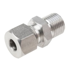 【839-9614】圧縮継手、圧縮継手タイプ、熱電対またはPRTプローブ用、8mm