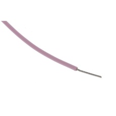 【841-7392】22 AWG フックアップワイヤー/計装ケーブル、25m、ピンク 、PTFE、600 V(25m入り)