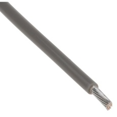 【841-7437】22 AWG フックアップワイヤー/計装ケーブル、100m、グレー 、PTFE、600 V(100m入り)