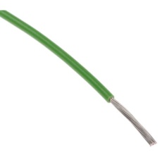 【841-7462】20 AWG フックアップワイヤー/計装ケーブル、100m、緑 、PTFE、600 V(100m入り)