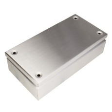 【842-8311】中継ボックス、ステンレス鋼、未塗装、300 x 150 x 80mm IP66