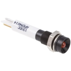 【843-2449】パイロットランプ、10.8 → 13.2V dc、オレンジ、実装ホールサイズ:6mm