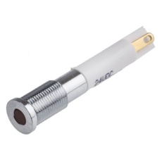 【843-2458】パイロットランプ、21.6 → 26.4V dc、オレンジ、実装ホールサイズ:6mm