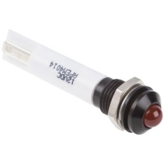 【843-2474】パイロットランプ 10.8 → 13.2V dc オレンジ 実装ホールサイズ:8mm