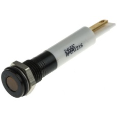 【843-2506】パイロットランプ、21.6 → 26.4V dc、オレンジ、実装ホールサイズ:8mm
