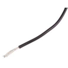 【851-3576】24 AWG シングルコア フックアップワイヤー/計装ケーブル、250m、黒 、PVC、250 V(250m入り)