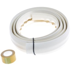 【865-9515】床用モール、内径:14.8mm、長さ:1.83m、白