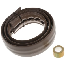 【865-9521】床用モール、内径:19mm、長さ:1.83m、茶