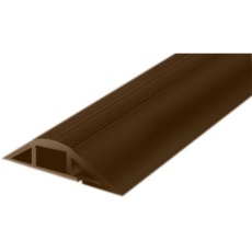 【865-9565】床用モール、内径:7.4mm、長さ:1m、茶