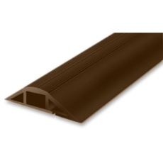 【865-9600】床用モール、内径:22mm、長さ:1m、茶