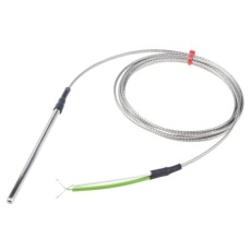 【872-2565】接地型熱電対、Kタイプ、+350℃、ケーブル長さ:2m