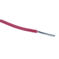 【872-4593】26 AWG フックアップワイヤー/計装ケーブル、100m、赤 、PVC、600 V(100m入り)