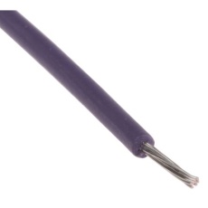 【873-8968】24 AWG フックアップワイヤー/計装ケーブル、100m、紫 、XLPE、6 kV dc(100m入り)