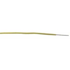 【874-0453】22 AWG フックアップワイヤー/計装ケーブル、100m、黄 、PVC、300 V(100m入り)