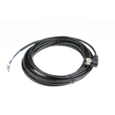 【877-1047】M12 → 未処理終端 センサアクチュエータケーブル、4 ピン、5m、シールドなし メス → PUR