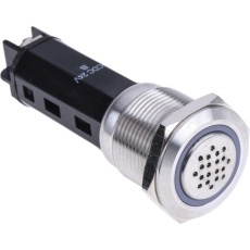 【877-1842】ブザー、75dB、24 V dc、パネル取り付け