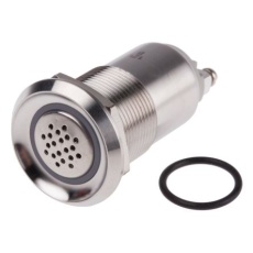 【877-1845】ブザー、75dB、12 V dc、パネル取り付け