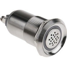 【877-1848】ブザー、75dB、24 V dc、パネル取り付け