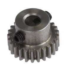 【878-7825】平歯車、モジュール 0.5、25歯、ボア内径:4mm、スチール