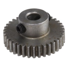 【878-7837】平歯車、モジュール 0.5、35歯、ボア内径:4mm、スチール