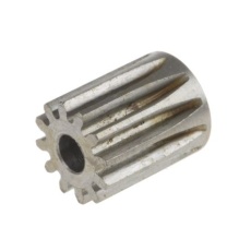 【878-7856】平歯車、モジュール 0.8、12歯、ボア内径:4mm、スチール