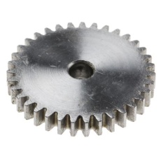 【878-7916】平歯車、モジュール 1、30歯、ボア内径:6mm、スチール