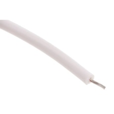 【885-0881】22 AWG シングルコア フックアップワイヤー/計装ケーブル、100m、白 、ETFE、600 V(100m入り)