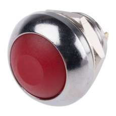 【891-9832】押しボタンスイッチ、モーメンタリ、SPST、200 mA @ 50 V dc、500 mA @ 32 V ac、13.6mm パネルマウント、IP67