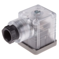 【896-2050】ソレノイドコネクタ、DIN 43650 A、2P+E、110 V ac、10A