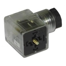 【896-2054】ソレノイドコネクタ、DIN 43650 A、2P+E、12 V dc、10A