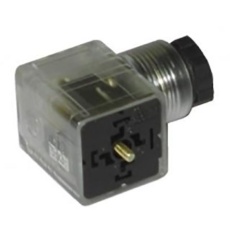 【896-2088】ソレノイドコネクタ、DIN 43650 A、2P+E、230 V ac、10A