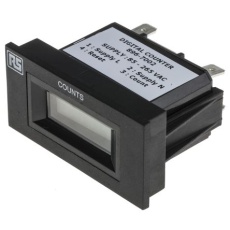 【896-7002】パルス インパルスカウンタ カウンタ、6 桁、85 → 265 V ac、10Hz LCDディスプレイ 埋込型、パネル取り付け