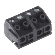 【897-1294】基板用端子台、10A、250 V、5mmピッチ、1列、4極