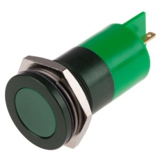 【898-7716】パイロットランプ、24V ac/dc、緑、実装ホールサイズ:22mm