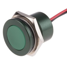 【898-7734】パイロットランプ、24V ac/dc、緑、実装ホールサイズ:22mm