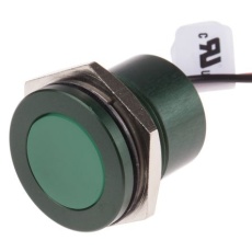 【898-7740】パイロットランプ、220V ac、緑、実装ホールサイズ:22mm
