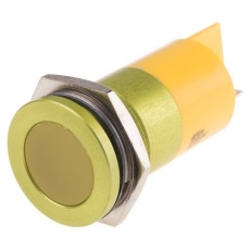 【898-7769】パイロットランプ、220V ac、黄、実装ホールサイズ:22mm