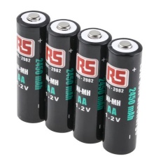 【901-2982】単三型充電池、ニッケル水素、公称電圧1.2V、2.45Ah