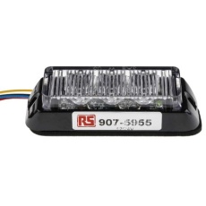 【907-5955】警告灯 LED灯アンバー 12 V dc、24 V dc