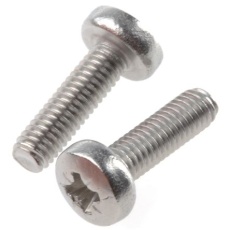 【908-7683】なべ形 小ねじ M4 5.0mm スチール(100個入り)