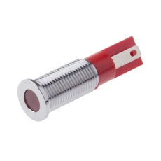 【913-2676】パイロットランプ、6V dc、赤、実装ホールサイズ:8mm