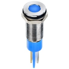 【913-2682】パイロットランプ、6V dc、青、実装ホールサイズ:8mm