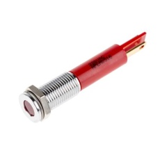 【913-8731】パイロットランプ、220V ac、赤、実装ホールサイズ:8mm