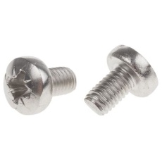 【914-1523】なべ形 小ねじ M6 10.0mm ステンレス鋼(50個入り)