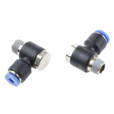 【916-0849】エア継手 エルボーねじ付きアダプタ