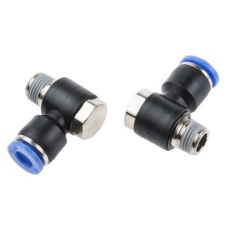 【916-0858】エア継手 エルボーねじ付きアダプタ