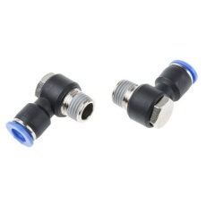 【916-0864】エア継手 エルボーねじ付きアダプタ