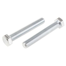 【917-3071】六角ボルト M20 x 130.0mm スチール(10個入り)